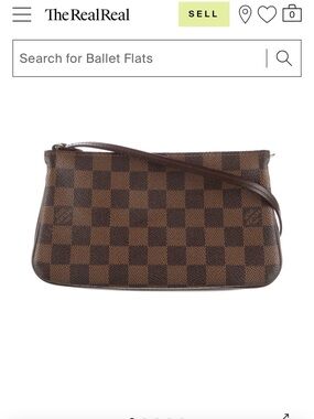 *Rare*Louis Vuitton damier ebene navona pochette *very good condition*
